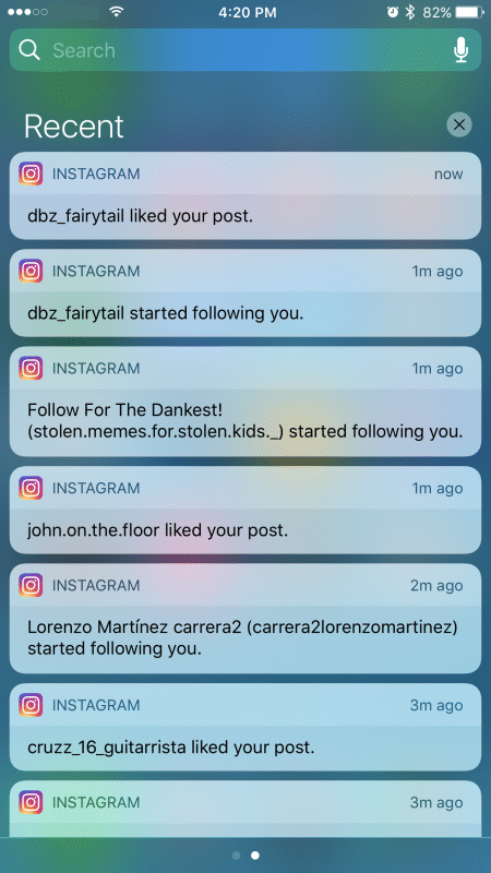 follow liker review notifications - instagram followers following you