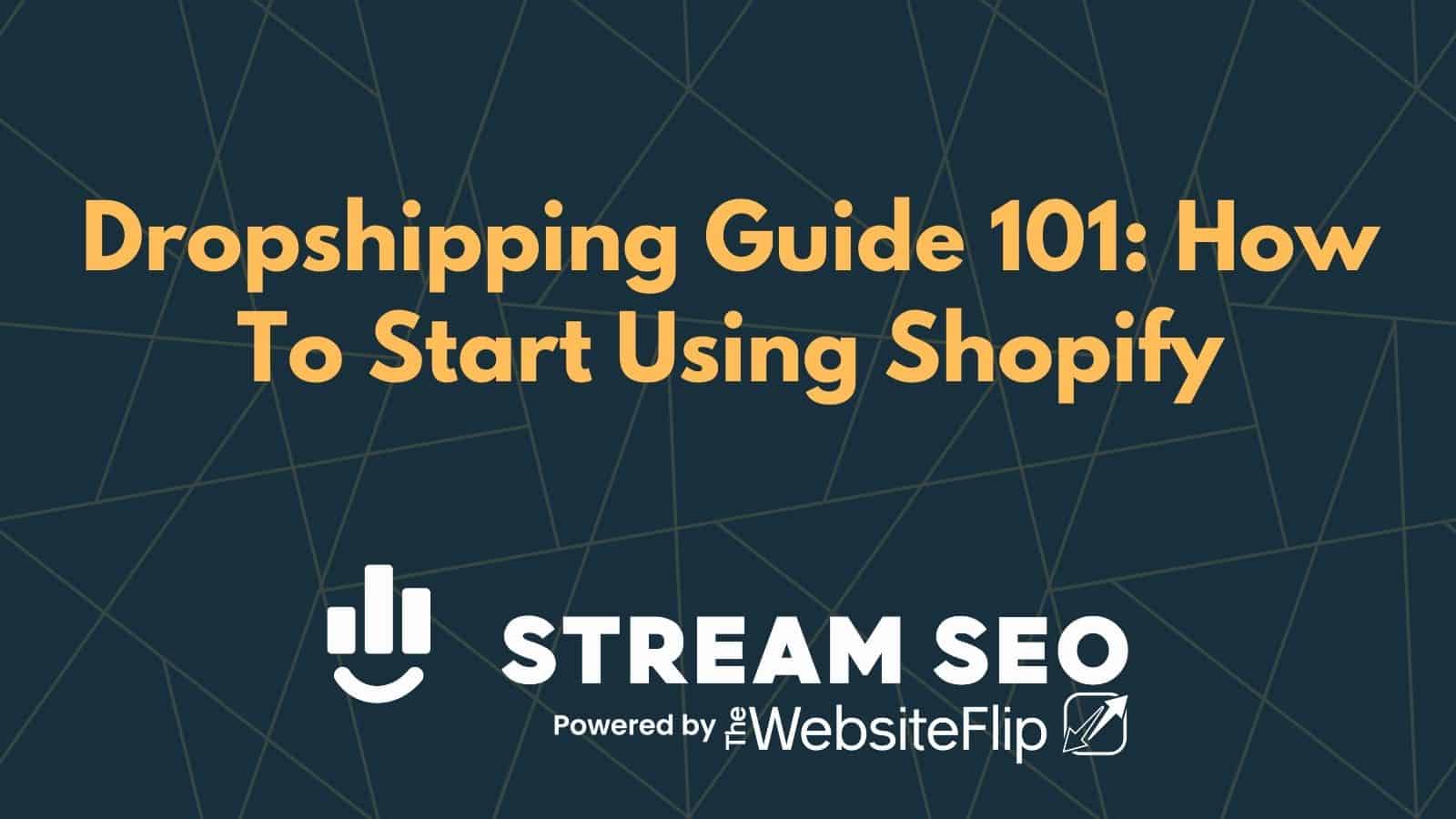 Dropshipping Guide 101: How To Start Using Shopify