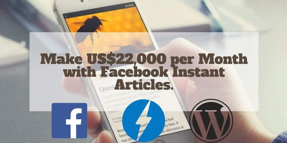 Make Money Facebook Instant Articles Audience Network