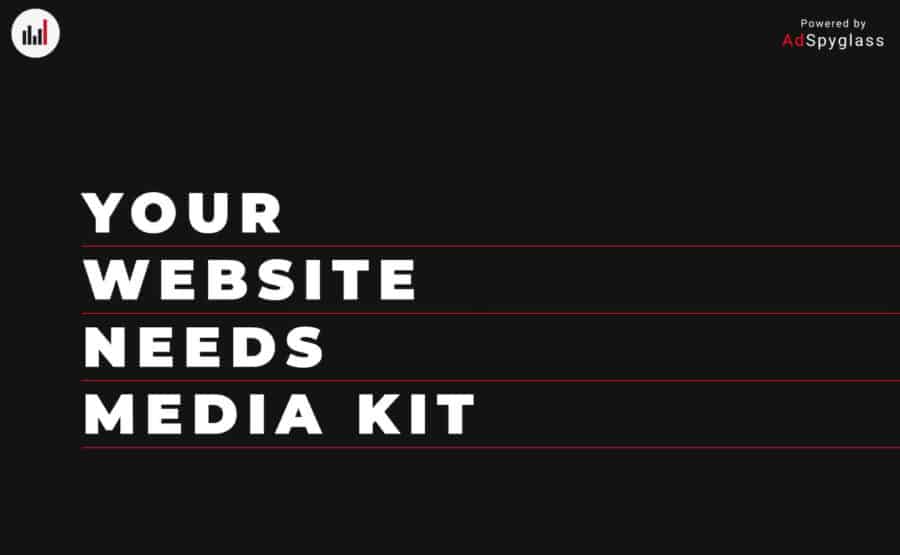 adspyglass media kit maker home page