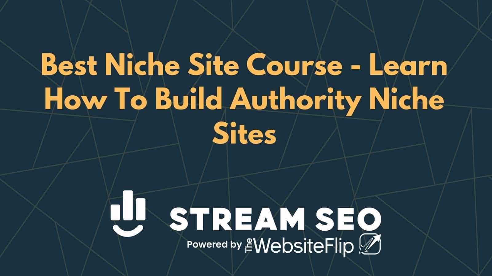 Best Niche Website Building Course