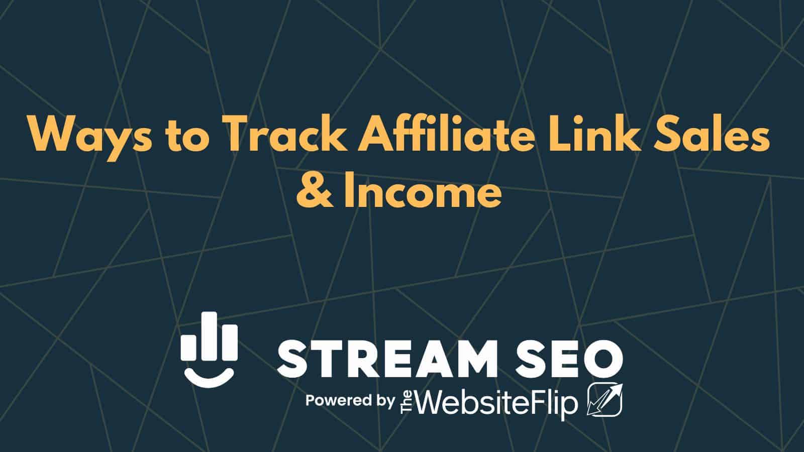 2 Ways to Track Affiliate Link Sales & Income